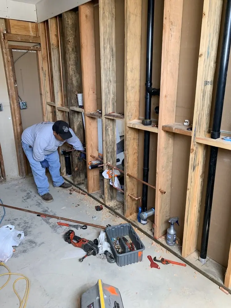 Commercial rough-in plumbing for Water Heater Replacement in Bluestone